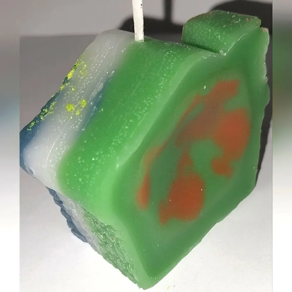 Hand crafted limited edition Gingerbread house candle